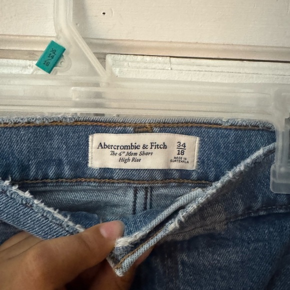 Abercrombie & Fitch Blue High Rise Shorts - Picture 1 of 3